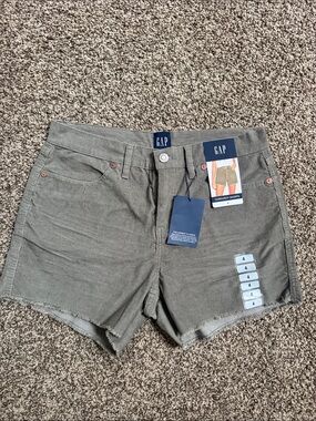 GAP Women's Olive Green Corduroy Shorts
